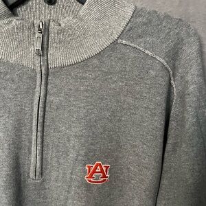 Auburn Tigers Men’s 2XL Gray Quarter Zip Sweater VESI NWT